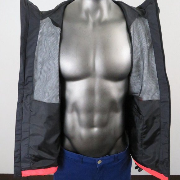 New Men's The North Face Antora Rain Jacket Retro Orange - Picture 3 of 5